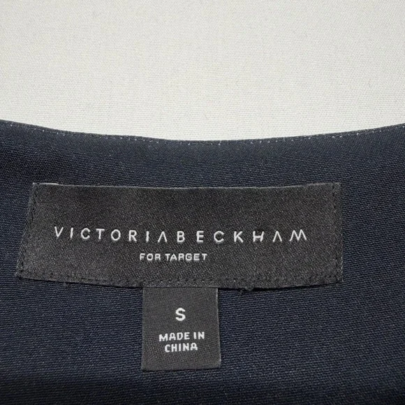 Victoria Beckham Target Floral Crop Blouse Black Garden Print Top S Statement - Picture 3 of 9